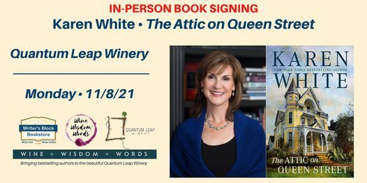 In-Person Book Signing with Karen White, THE ATTIC ON QUEEN STREET