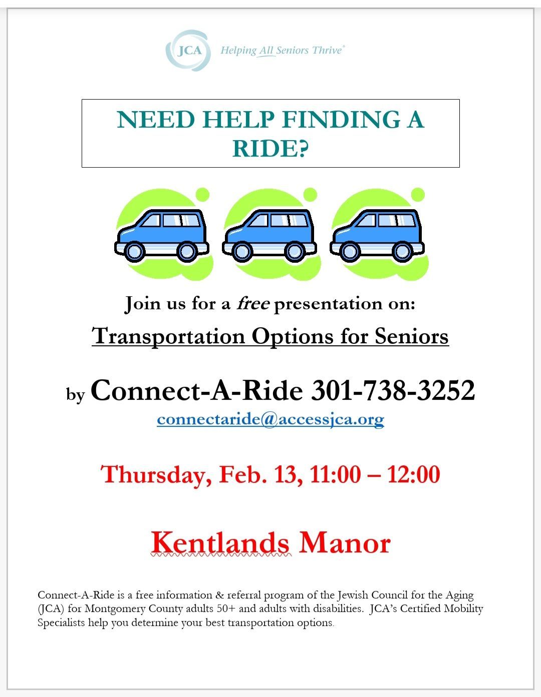 Transportation Options for Seniors