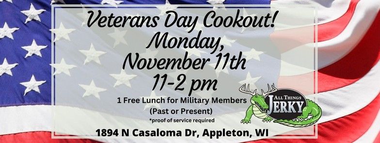 Veteran's Day Free Lunch for Military Members