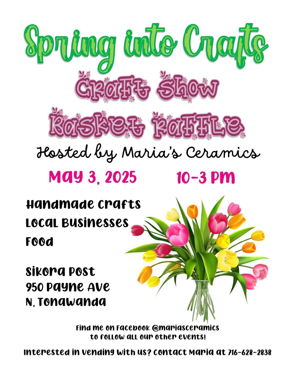 Spring into Crafts Vendor Event & Basket Raffle