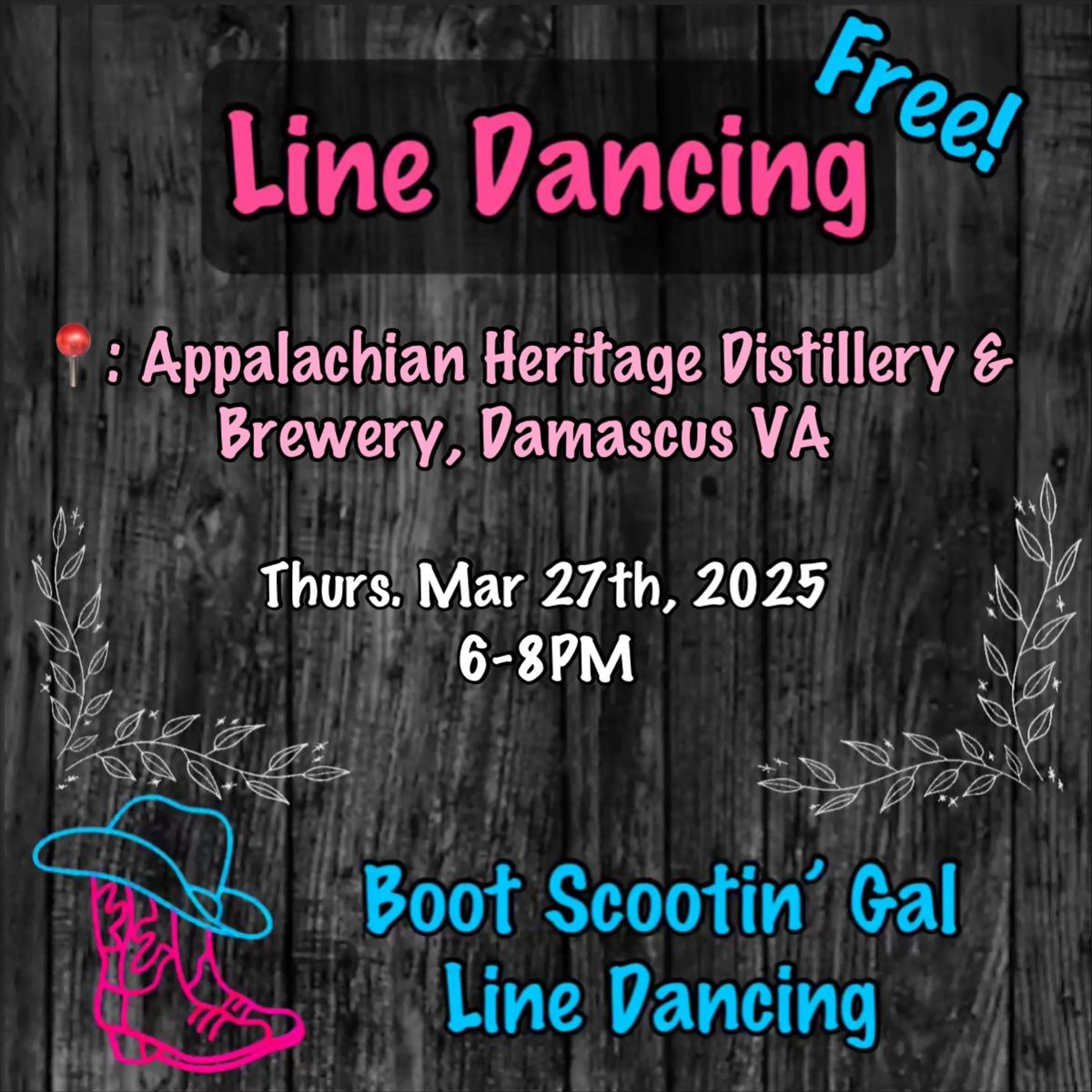 Line Dancing @ Appalachian Heritage - March 27th