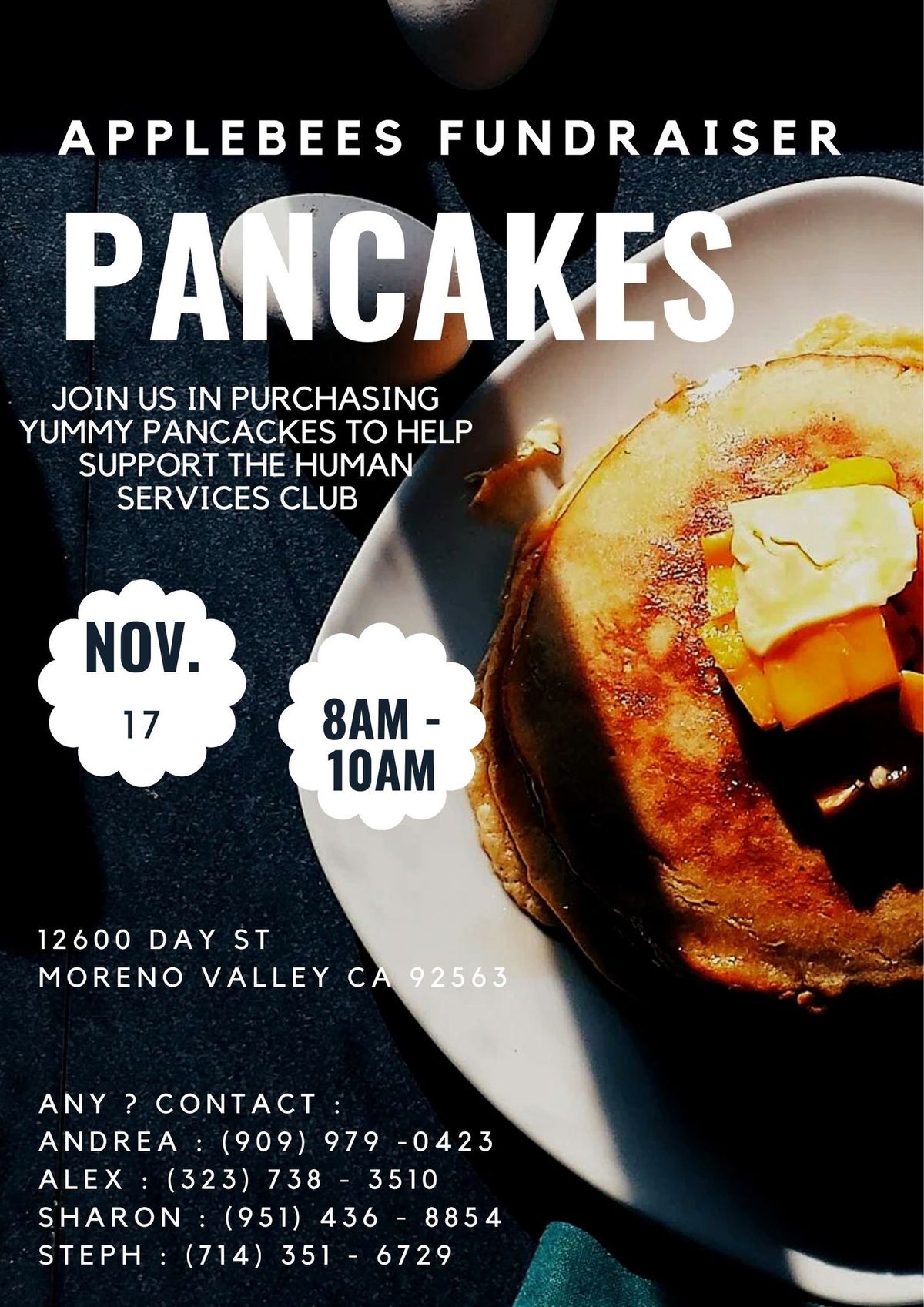 Pancake Breakfast fundraiser