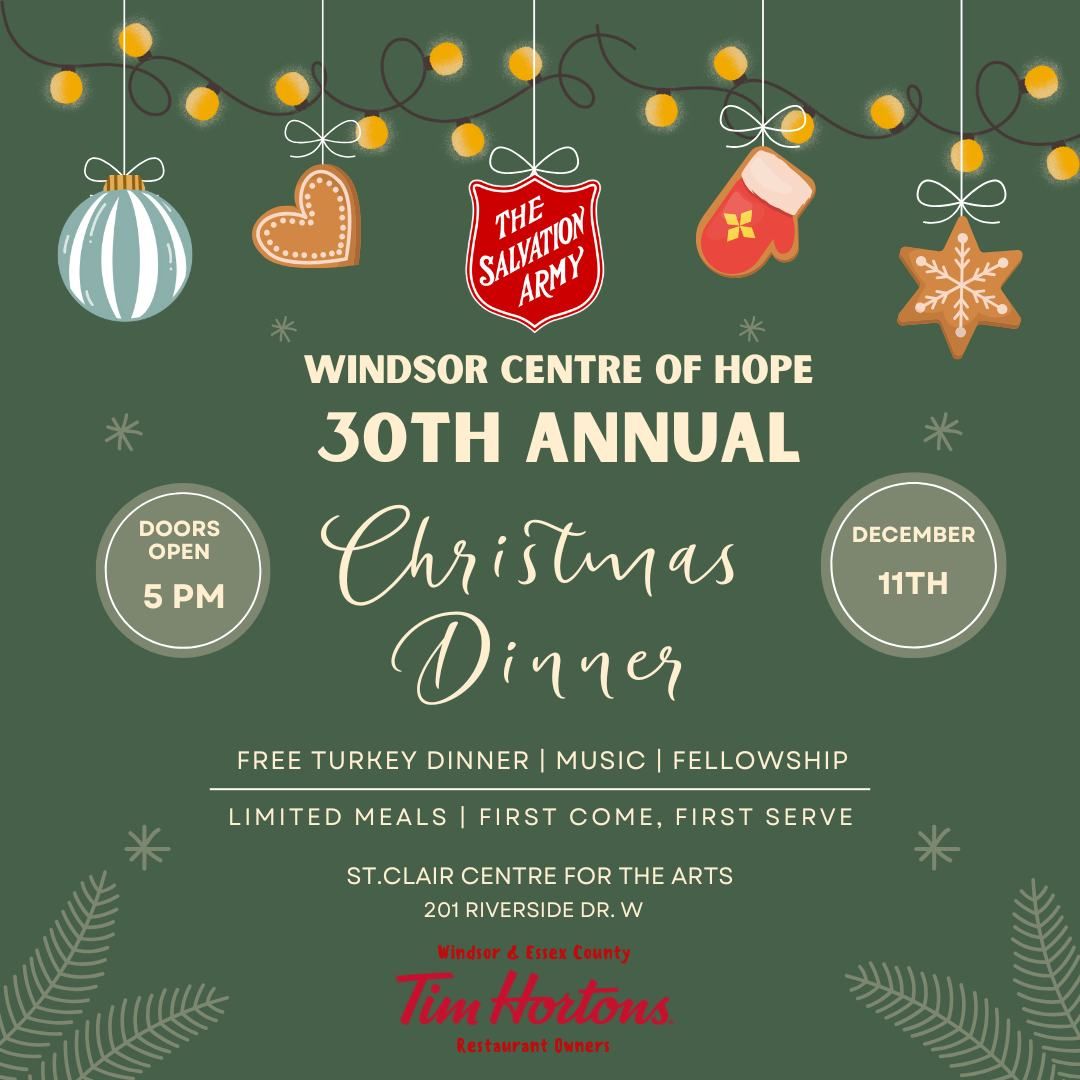 The Salvation Army 30th Annual Christmas Dinner