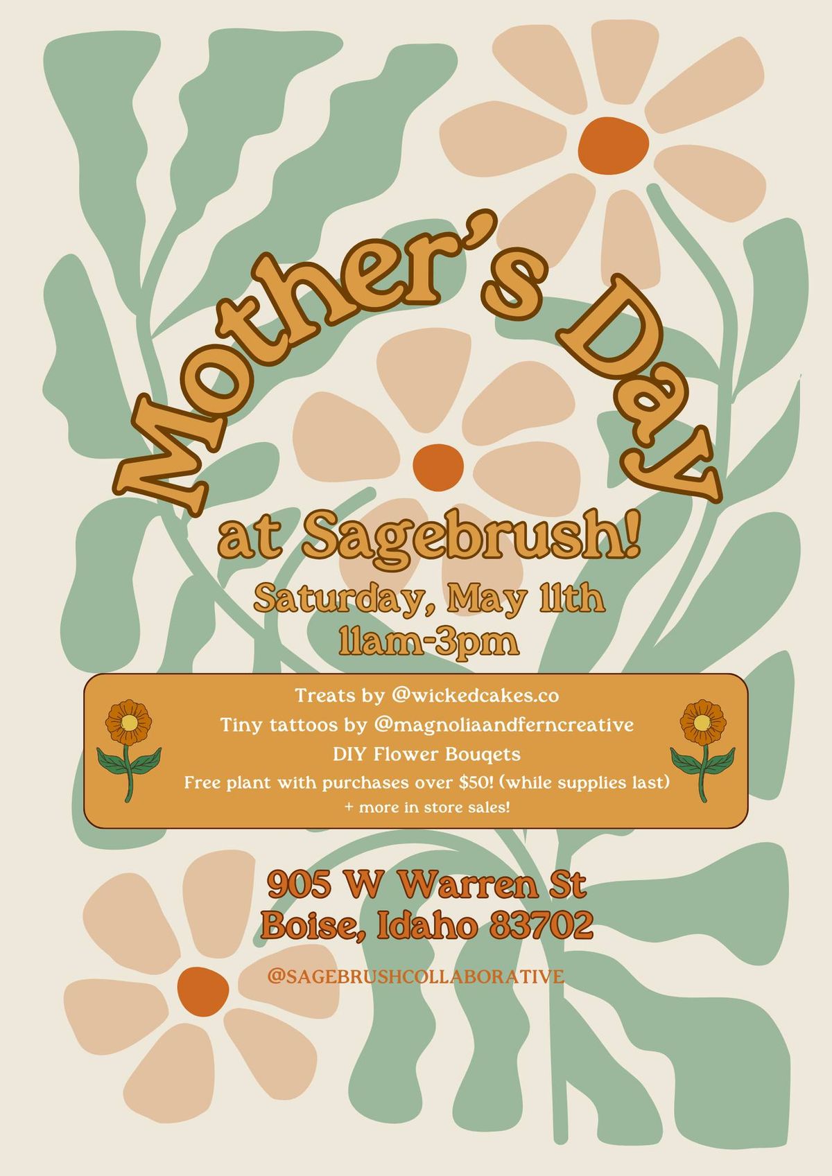 Mother's Day Pop Up @ Sagebrush!