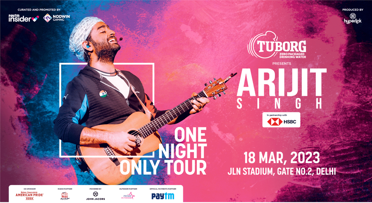 Arijit Singh - One Night Only Tour, Delhi 2023