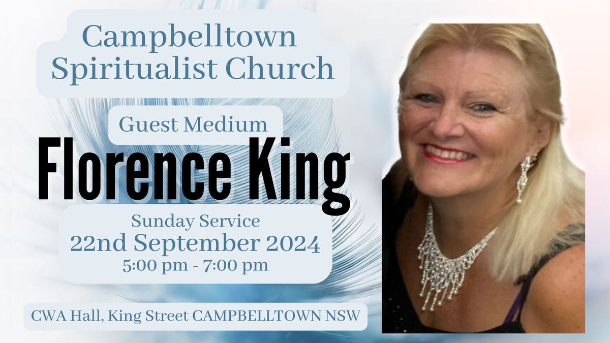 Guest Medium Florence King - Campbelltown Spiritualist Church