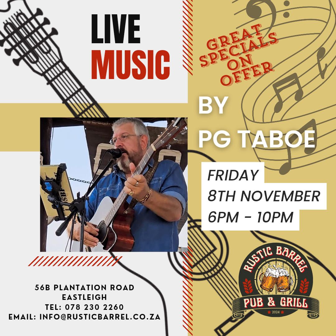 LIVE MUSIC BY PG TABOE