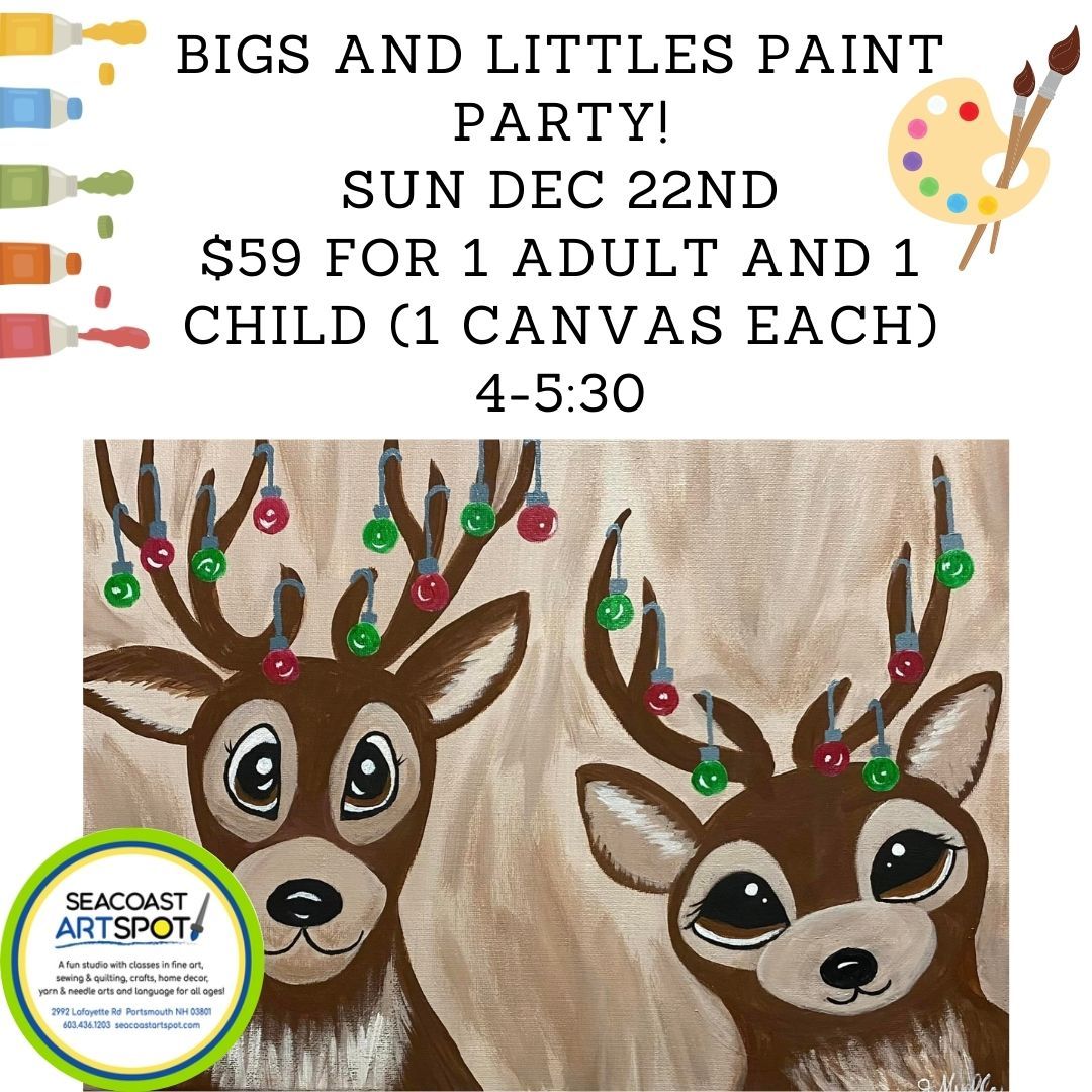 Bigs and Littles: Reindeer- 2 for $59