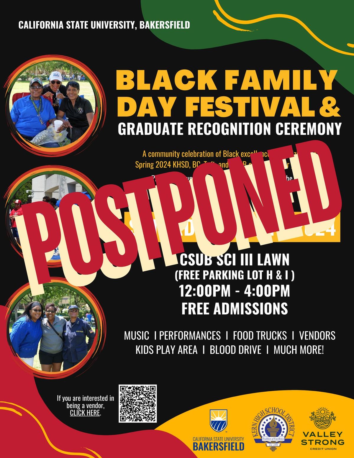 CSUB Black Family Day Festival POSTPONED