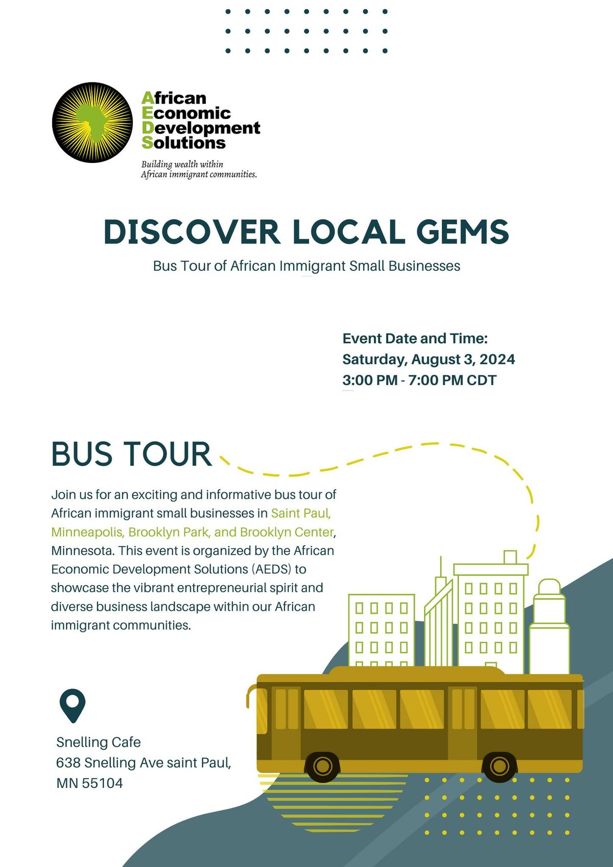 Discover Local Gems: Bus Tour of African Immigrant Small Businesses