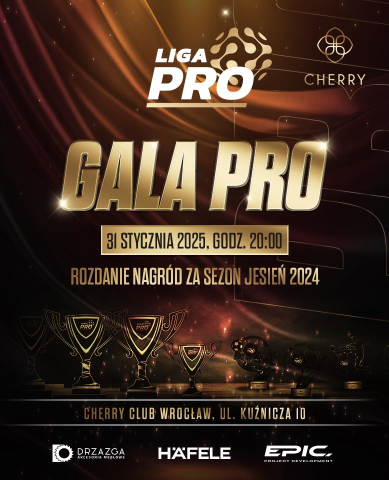 \u201eGALA PRO\u201d \u2022 Ceremonia Rozdania Nagr\u00f3d \u2022 Sezon Jesie\u0144 2024