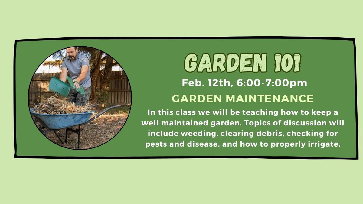 Garden Maintenance Wednesday