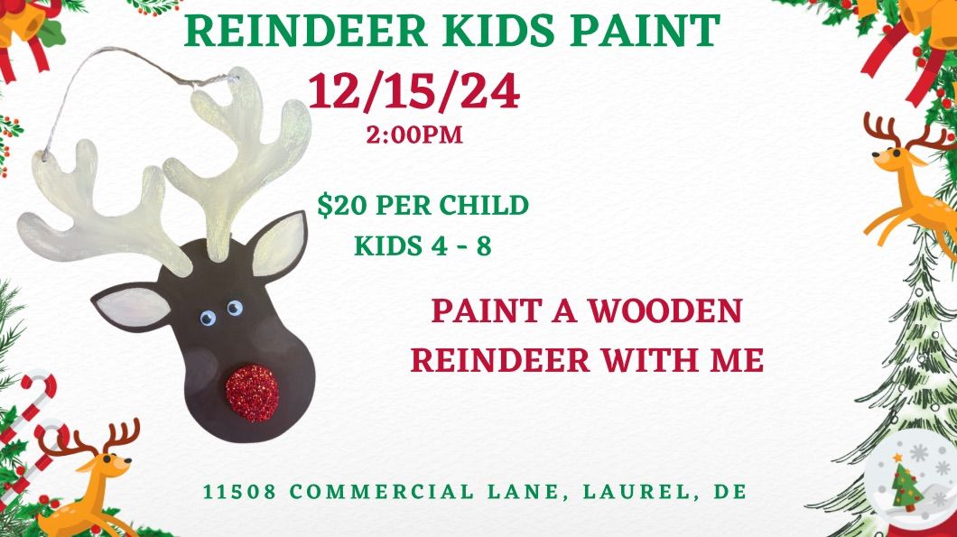 Reindeer Kids Paint