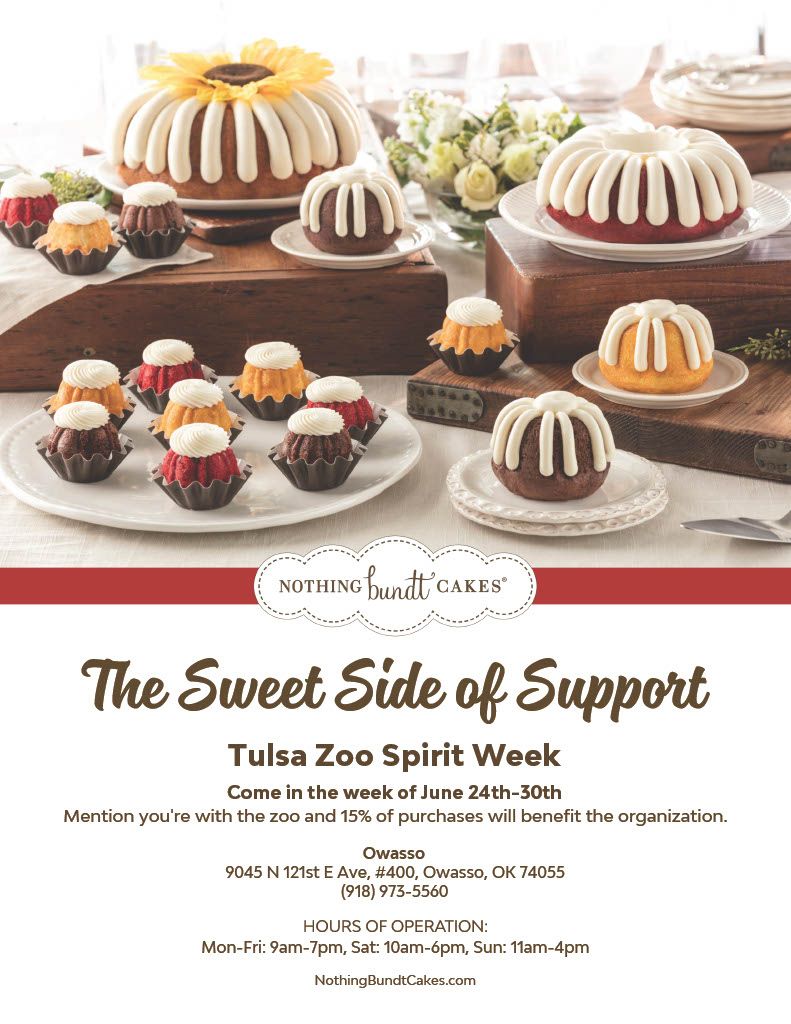 Nothing Bundt Cakes Spirit Week benefitting Tulsa Zoo
