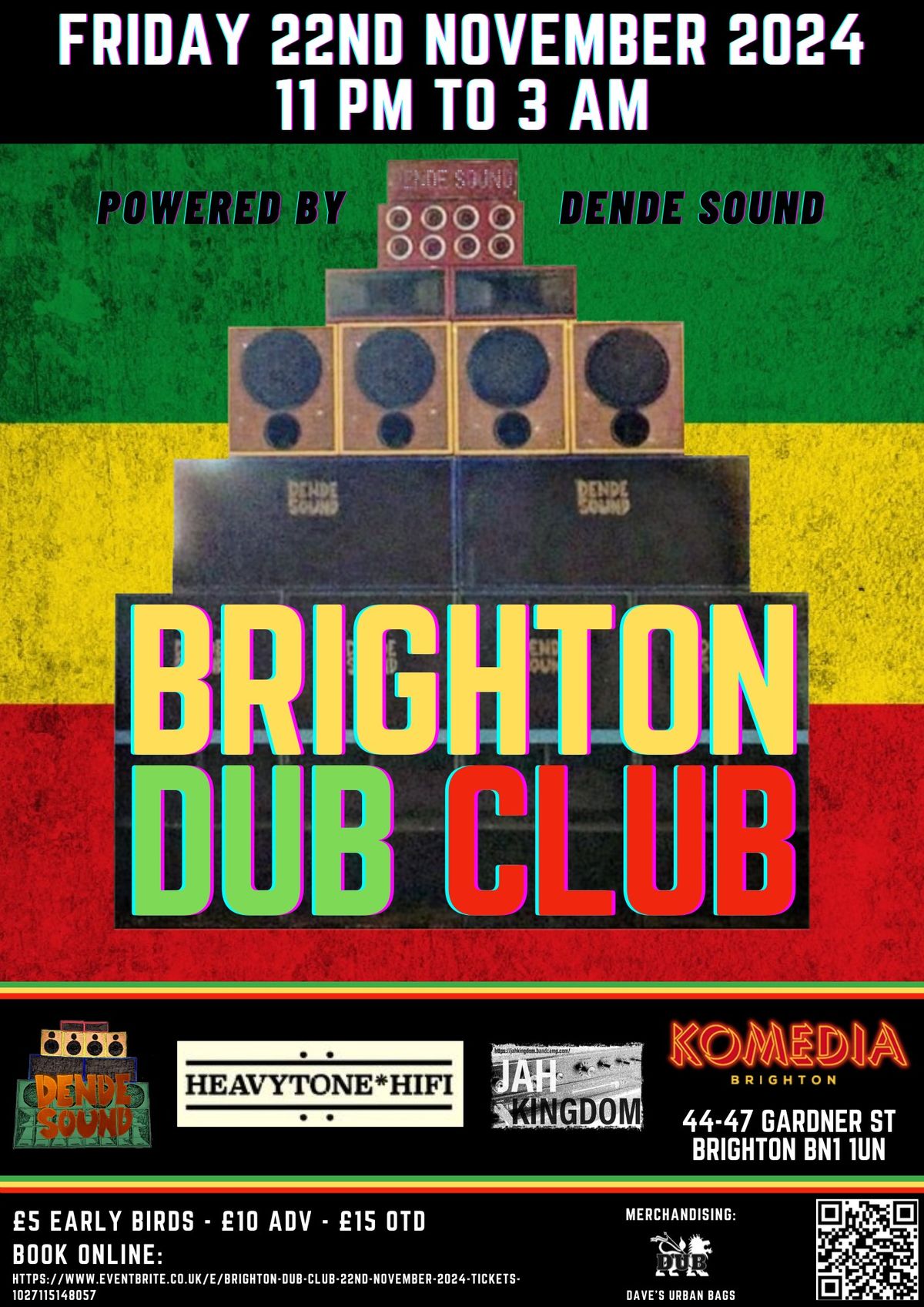 BRIGHTON DUB CLUB 22ND NOVEMBER 2024