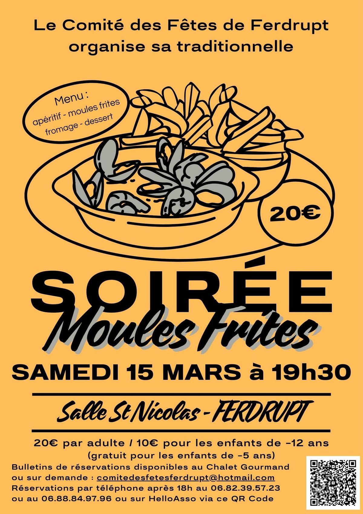 Soir\u00e9e Moules-Frites 