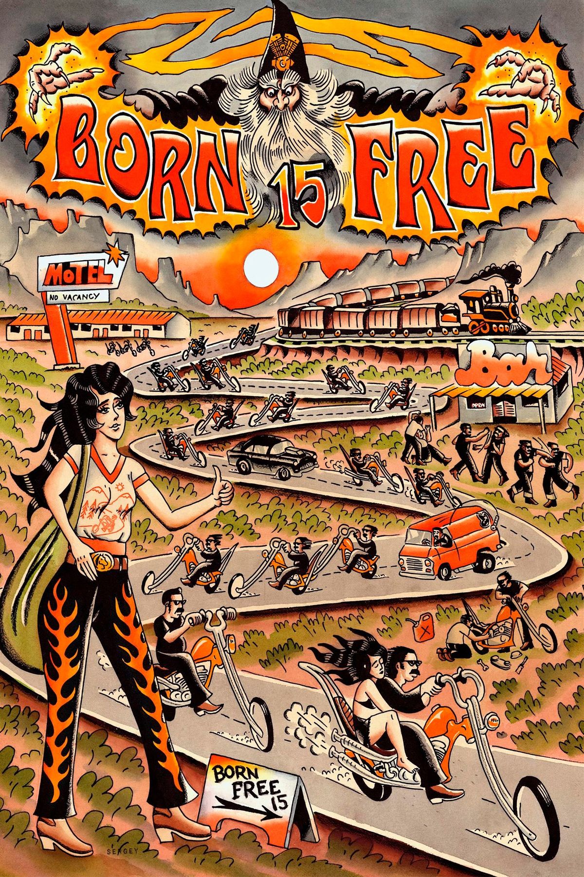 Born-Free 15 Motorcycle Show 