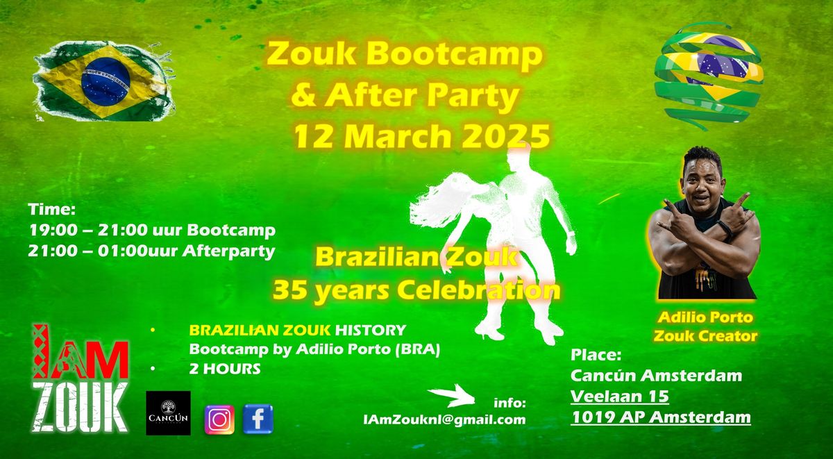  12 MARCH ZOUK BOOTCAMP & AFTERPARTY wt ADILIO