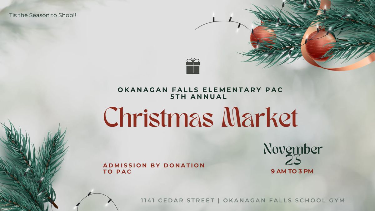 Okanagan Falls Elementary Christmas Market