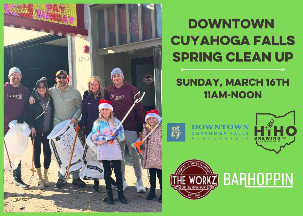 Downtown Cuyahoga Falls Spring Clean Up