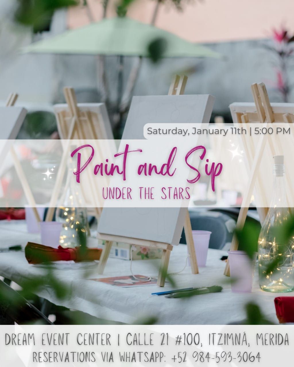 January Paint & Sip with Shaa - Under the Stars