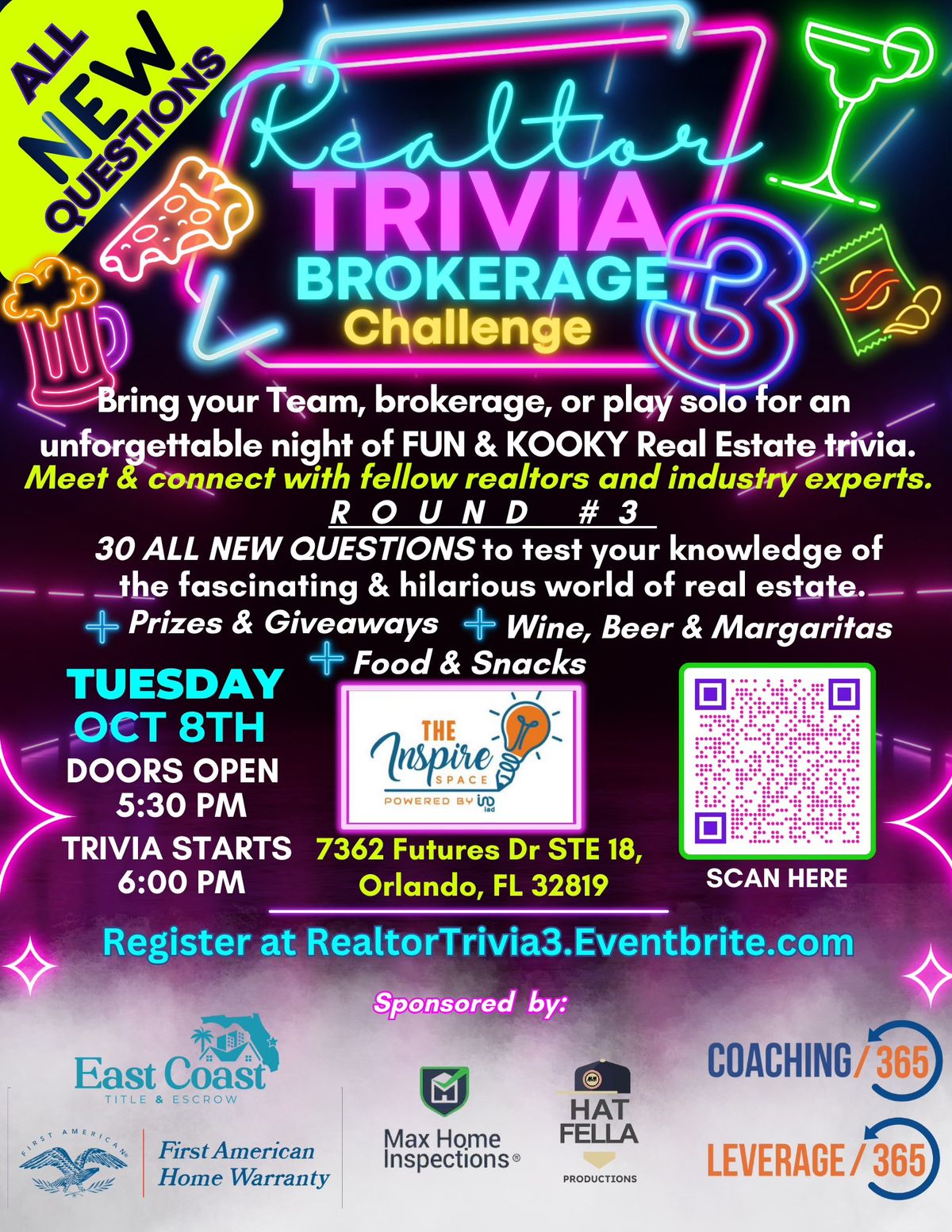 Realtor Trivia: Brokerage Challenge: #3 (30 ALL NEW QUESTIONS) "Pop Culture" Trivia