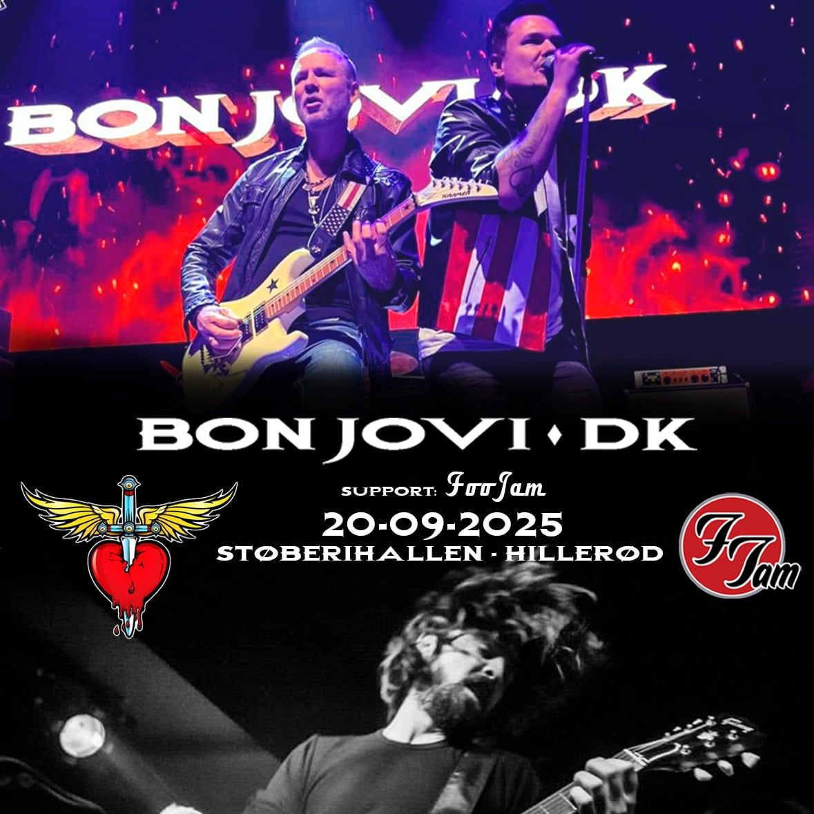 BON JOVI DK - LIVE I ST\u00d8BERIHALLEN HILLER\u00d8D