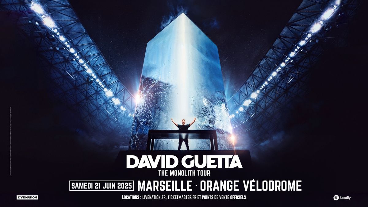 DAVID GUETTA | Orange V\u00e9lodrome, Marseille - samedi 21 juin 2025