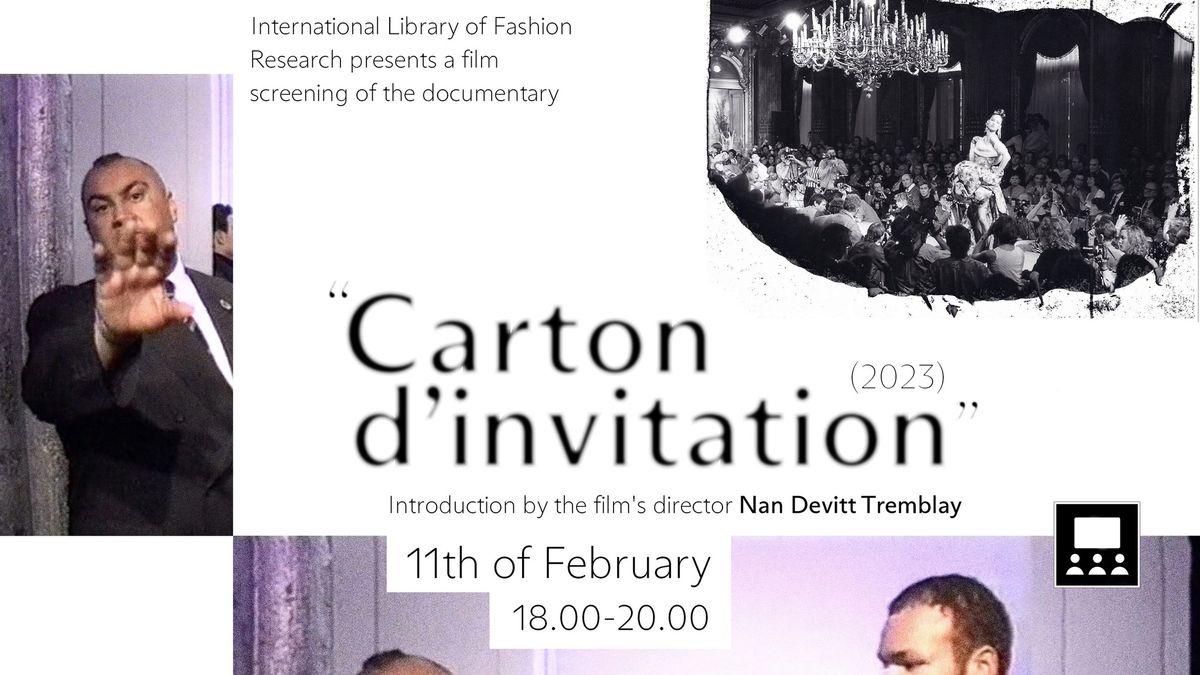 Carton d\u2019invitation (2023) film screening