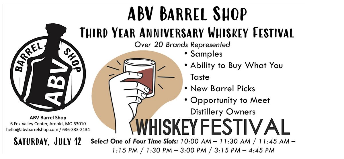 ABV Barrel Shop Mini Whiskey Festival: 20+ Brands Pouring Samples