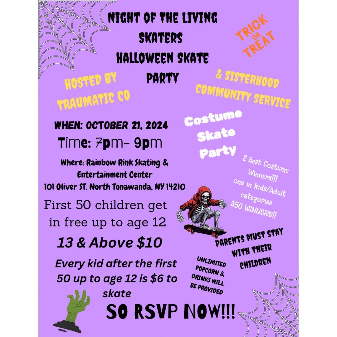 Night of The Living Skaters Halloween Skate Party