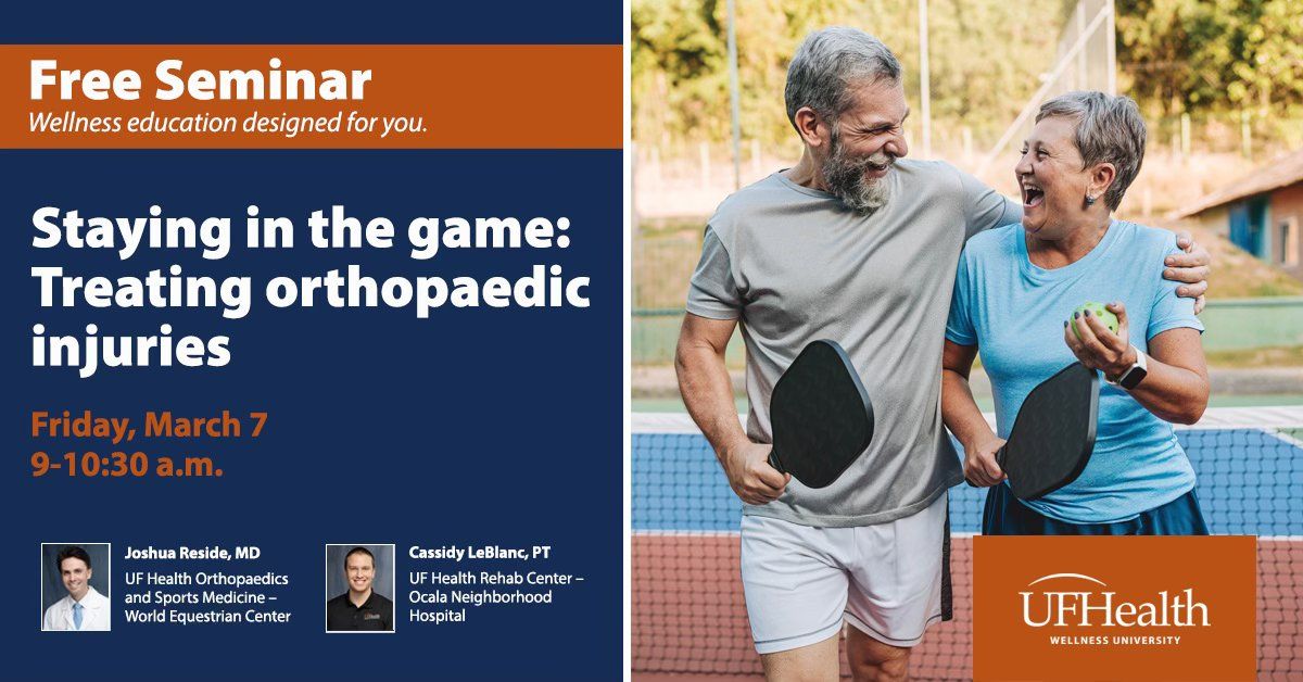 Managing and preventing orthopaedic injuries in athletes of all ages