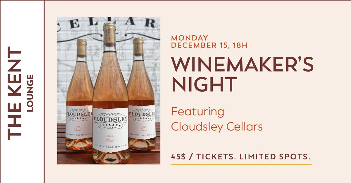 Winemaker's Night at the Kent Lounge - December edition
