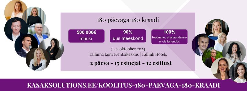 Koolitus "180 p\u00e4evaga 180 kraadi"