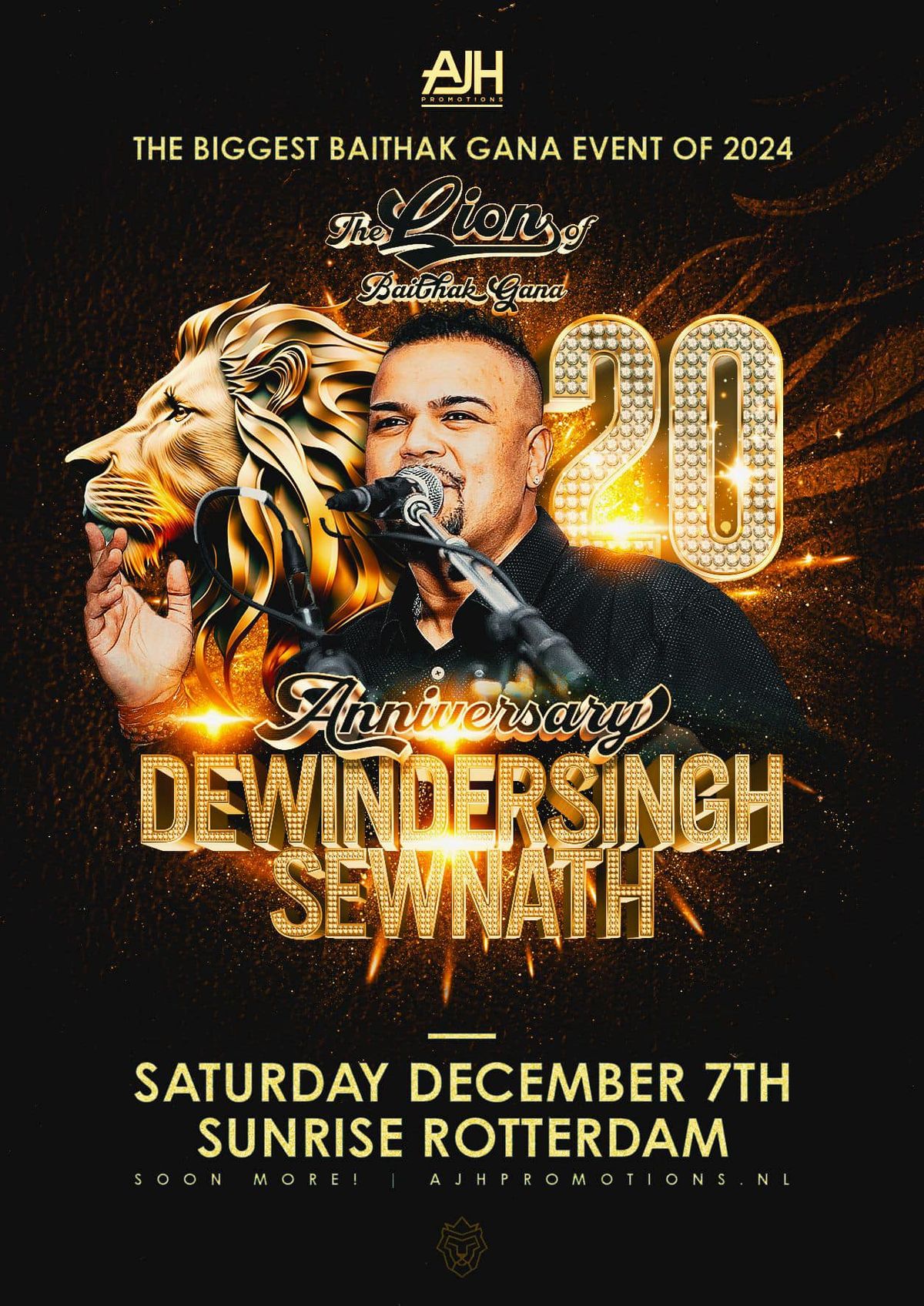 20TH ANNIVERSARY DEWINDERSINGH SEWNATH -SUNRISE -AJHPROMOTIONS 