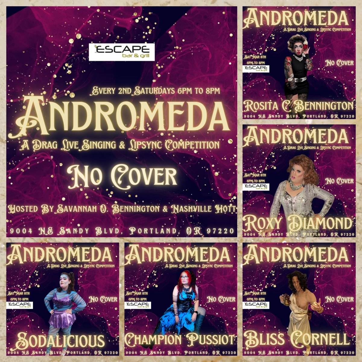 Andromeda Drag Lipsync & Live Singing Competition Mar 2025