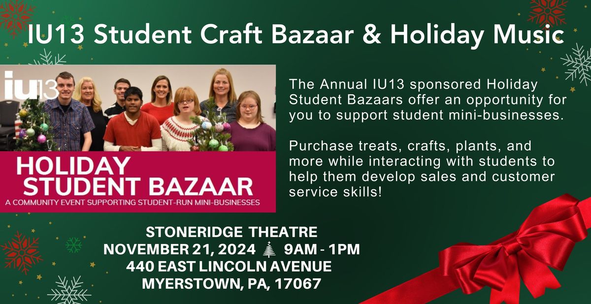 IU13 Student Craft Bazaar & Holiday Music