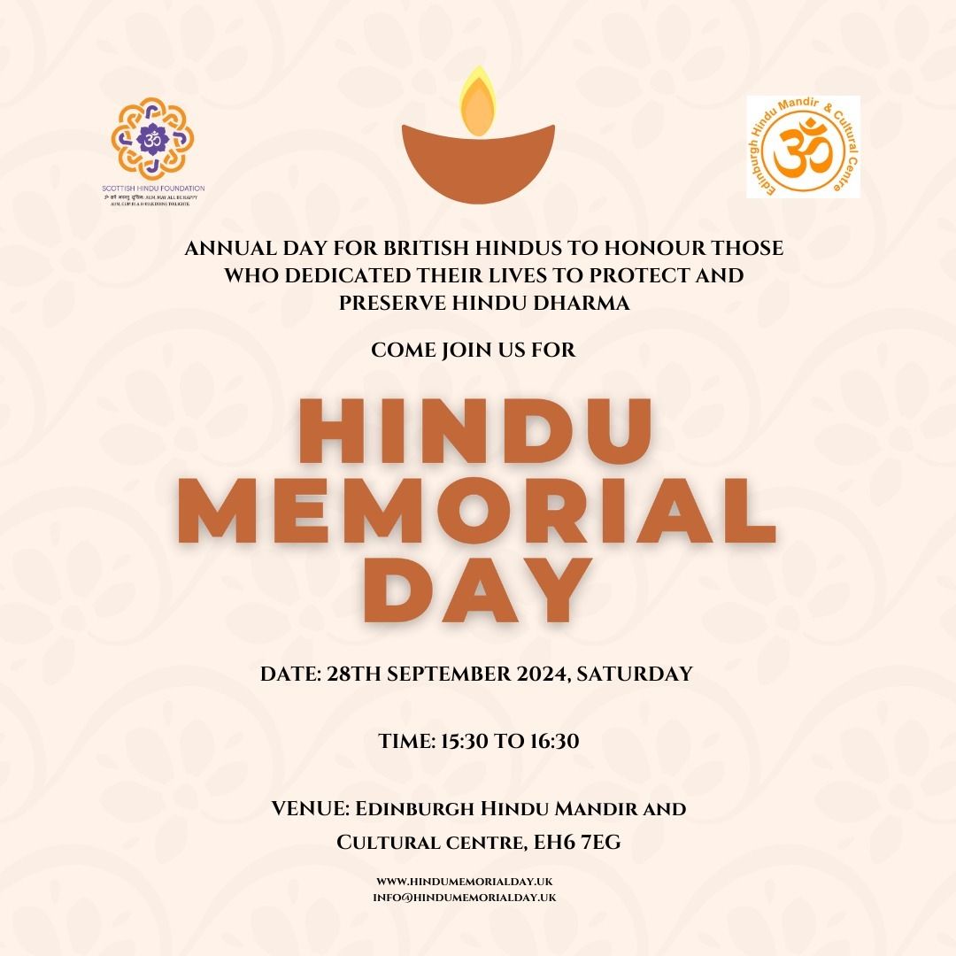 HINDU MEMORIAL DAY - 28-09-2024