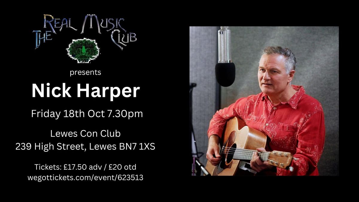 Nick Harper at the Con Club, Lewes