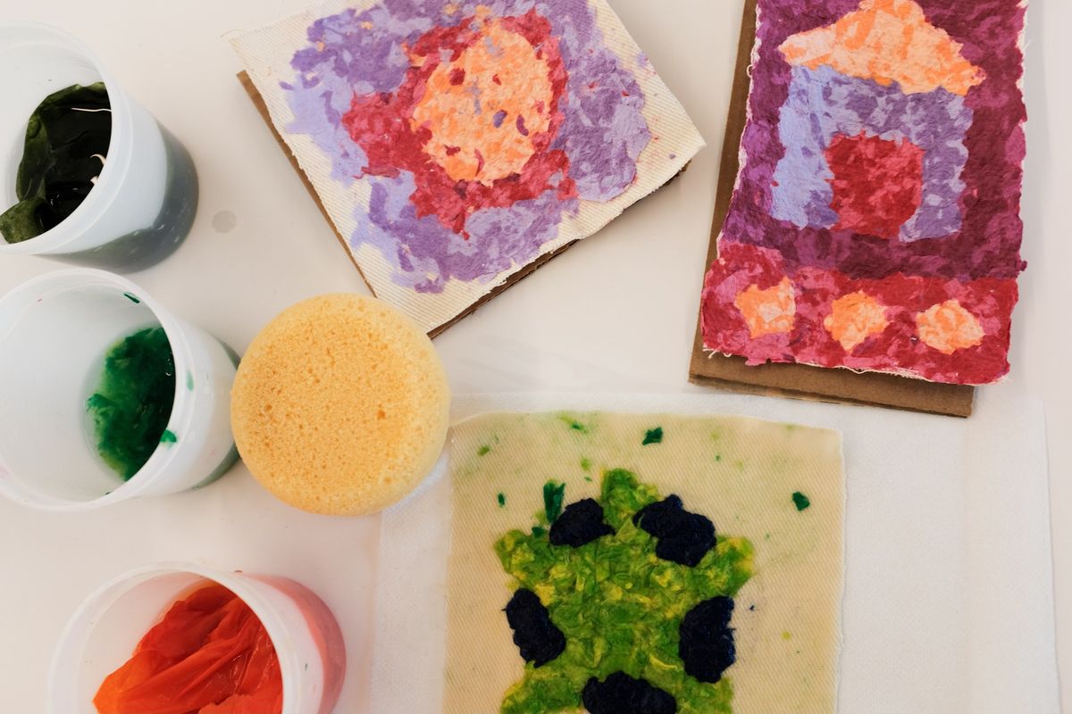 Drop-in Studio: Paper Pulp Paintings