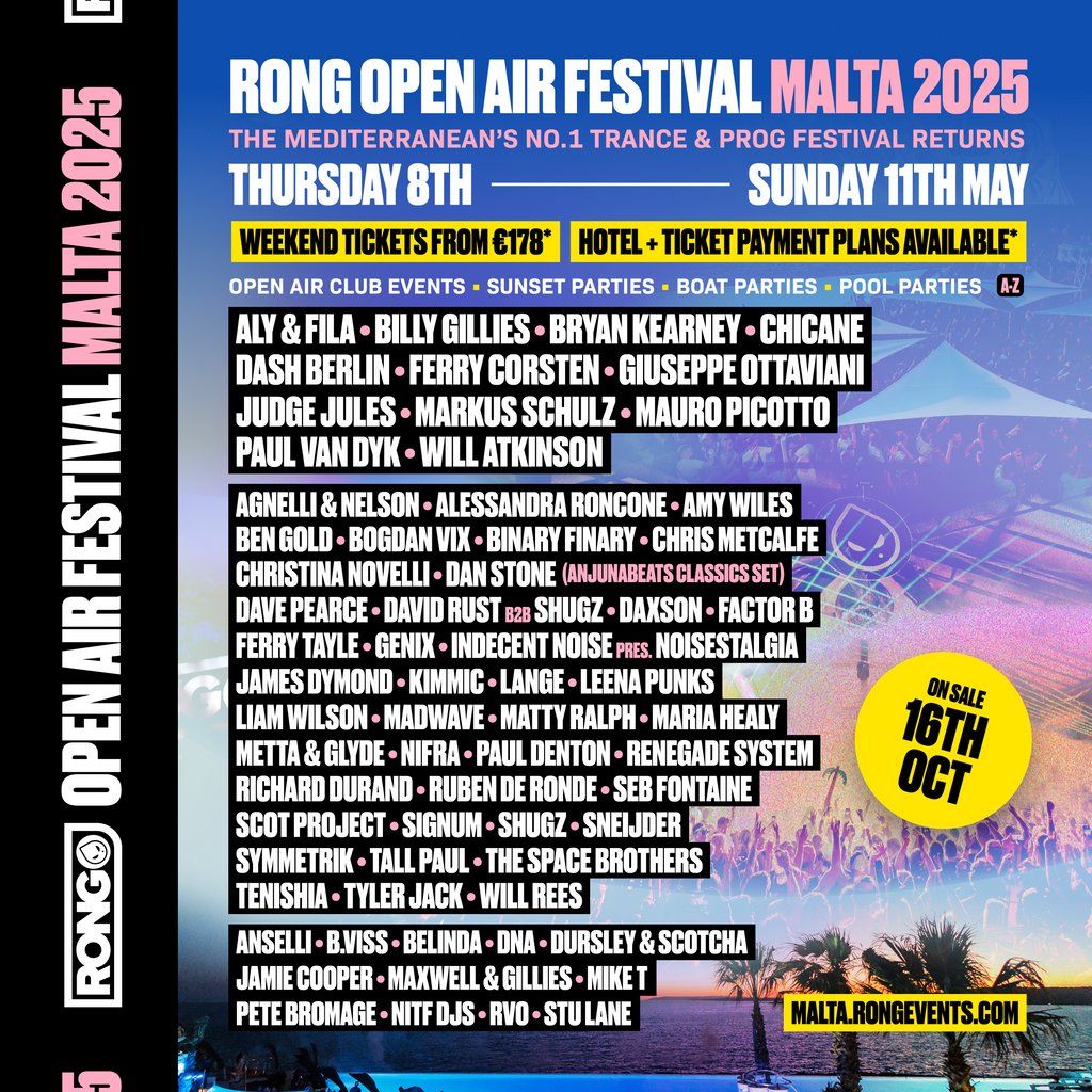 RONG Open Air Festival Malta 2025