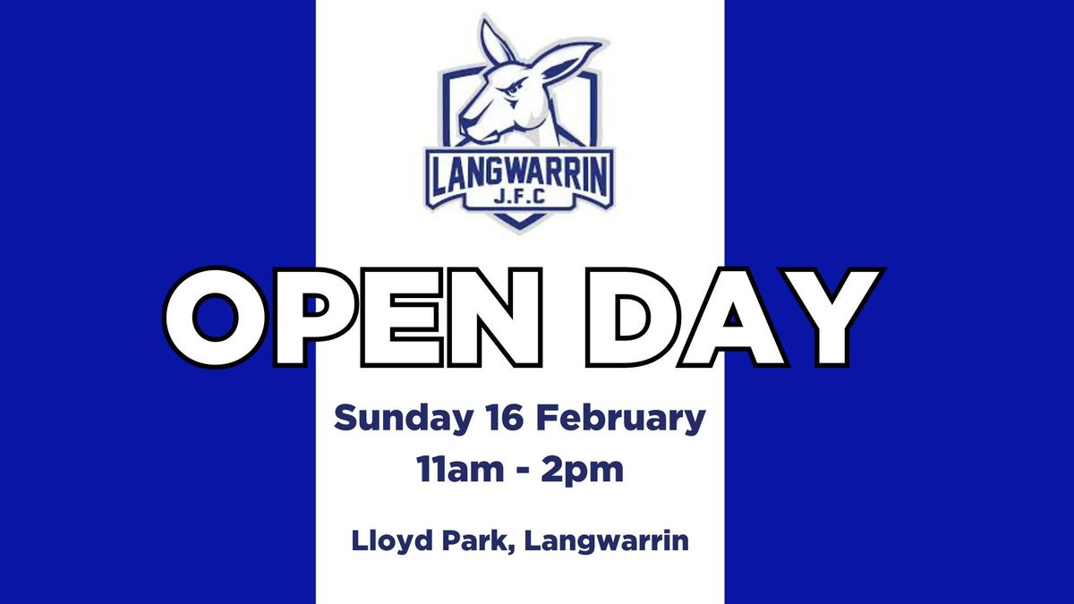 Langwarrin Junior Football Club OPEN DAY