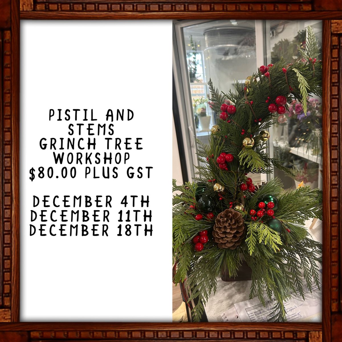 Grinch Tree Workshops