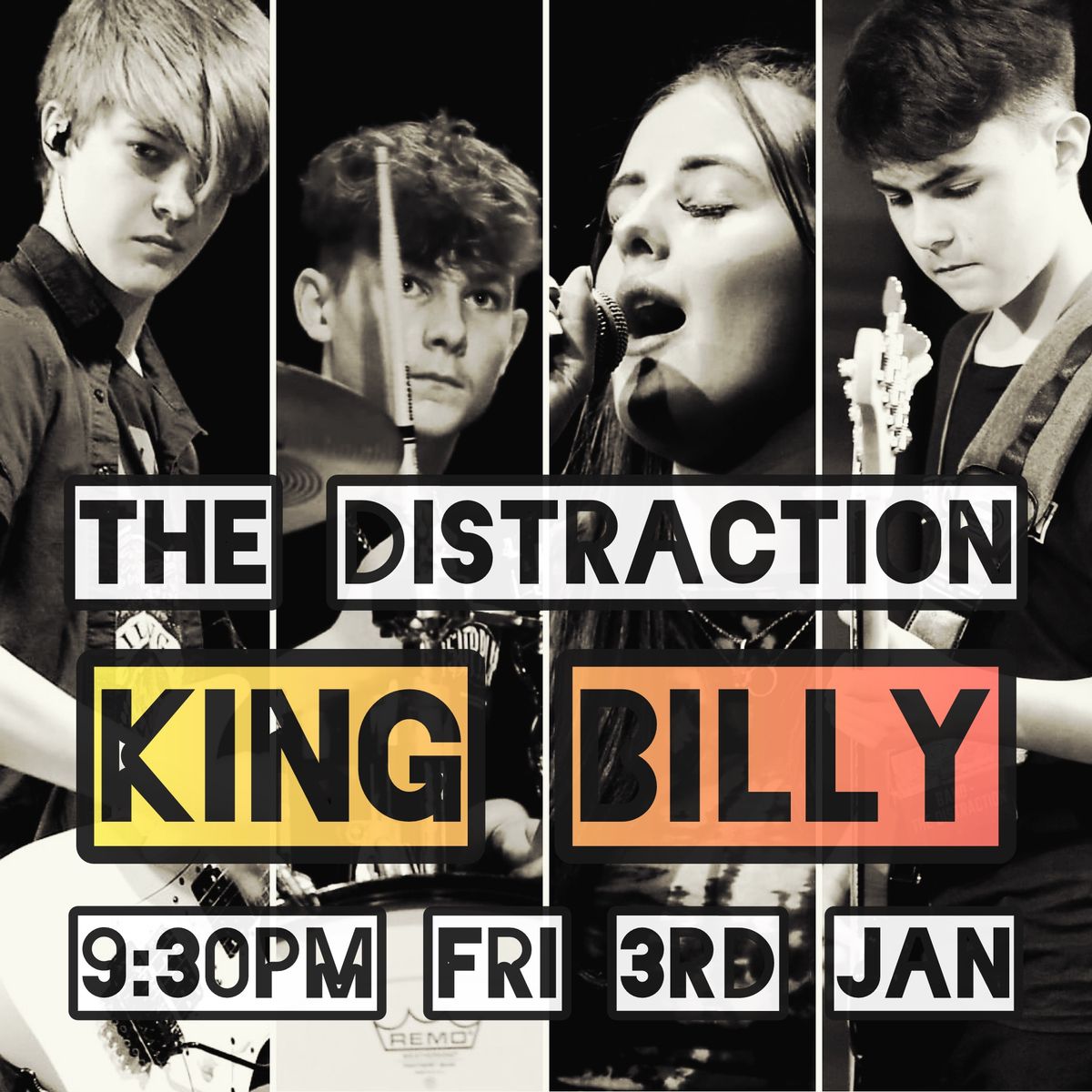 The Distraction @ The King Billy Rock Bar, Npton - Live Music