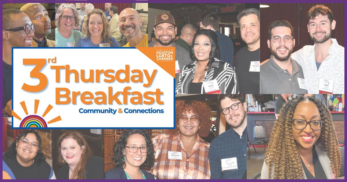 3RD THURSDAY BREAKFAST - COMMUNITY & CONNECTIONS