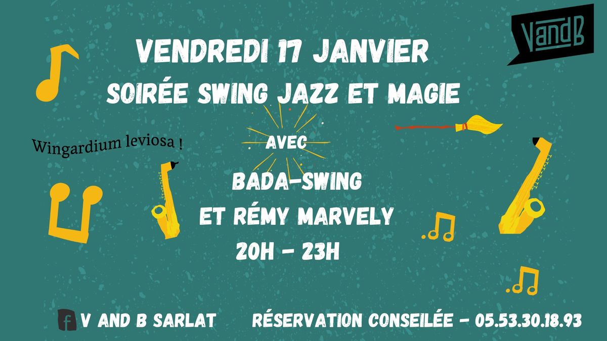 Soir\u00e9e concert swing jazz et magie