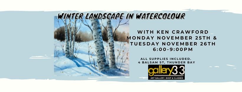 Winter Landscapes in Watercolour with Ken Crawford