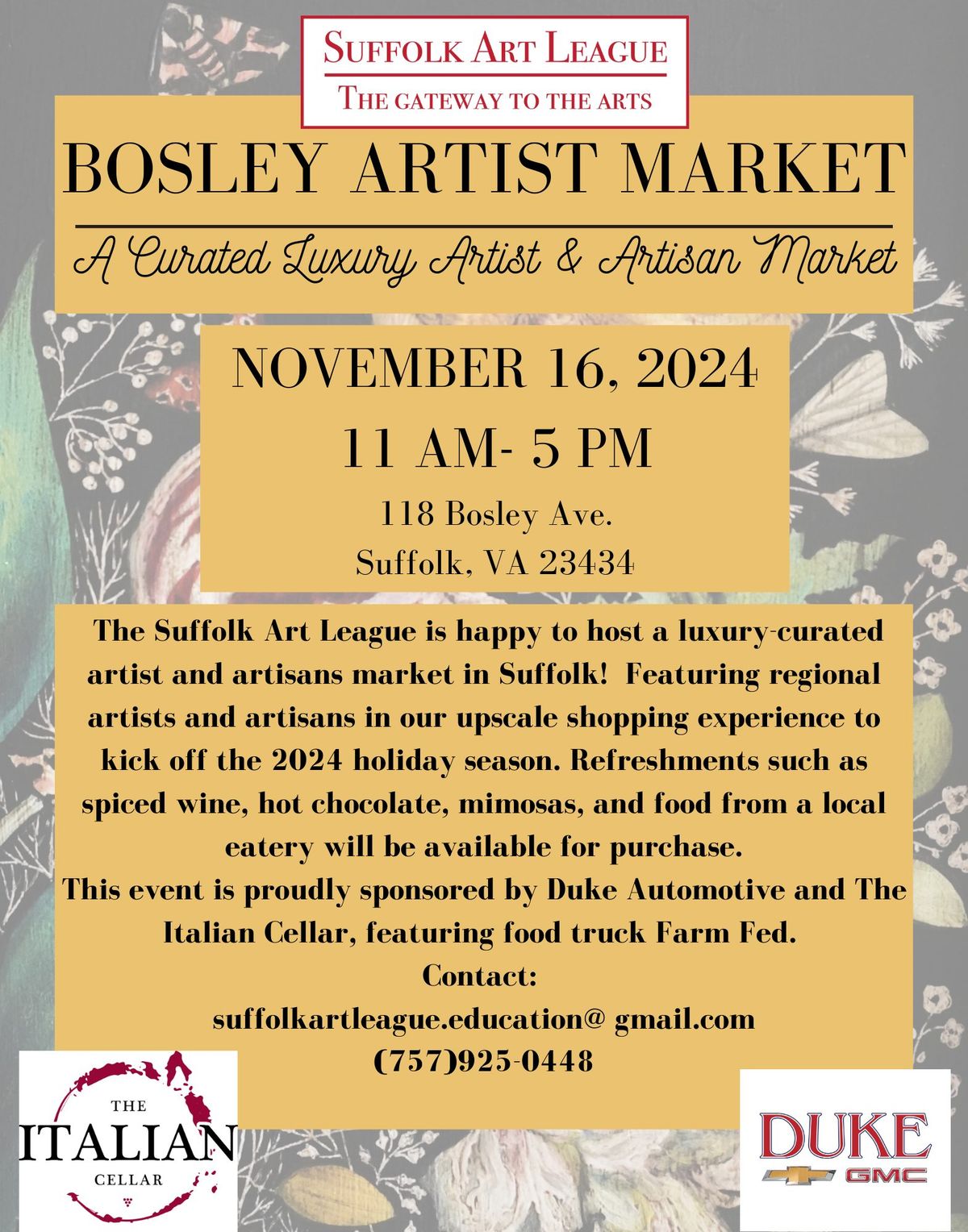 Bosley Artist Market 