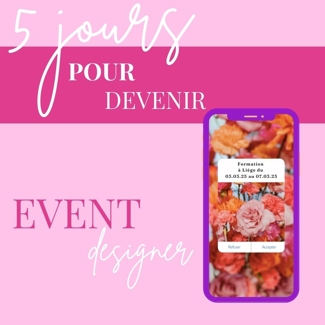 Formation : 5 jours pour pour devenir event designer