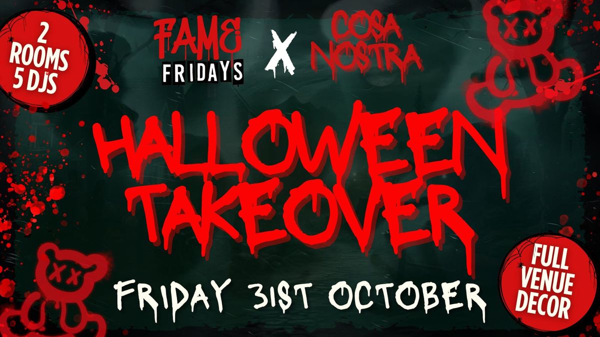 SOBAR X COSA NOSTRA HALLOWEEN TAKEOVER - 2 ROOMS OF RNB - HIP HOP &amp; MORE